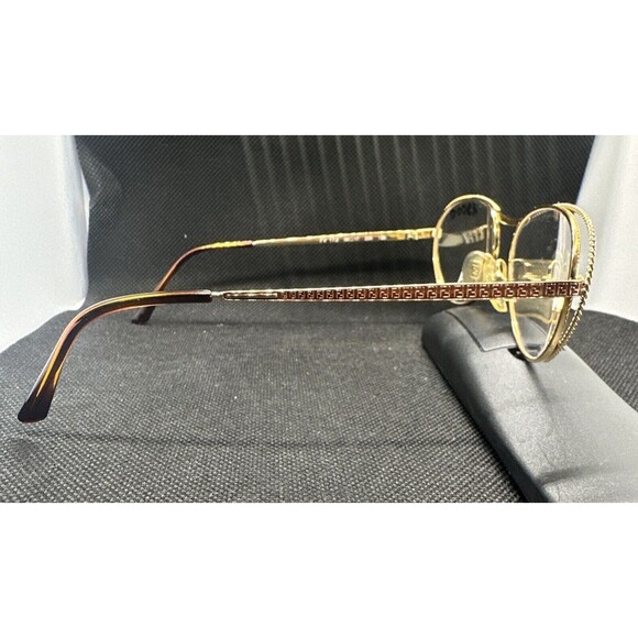 Vintage FENDI 80's Designer Gold Monogram Eyeglass Frame Mod FV 173 DEMO LENSES - Picture 13 of 15